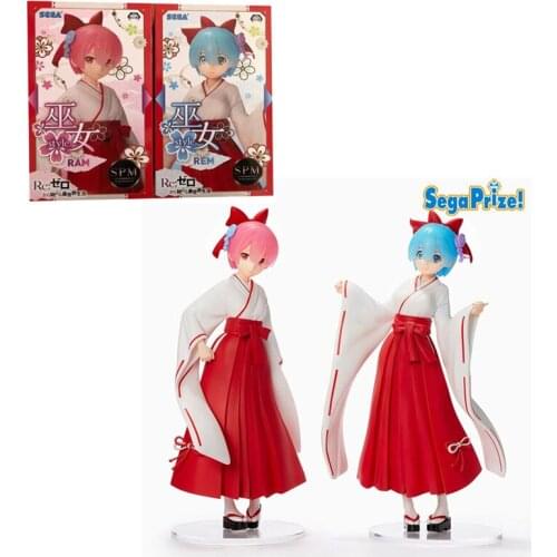 Sega Re:life In A Different World From Zero Rem Ram Garage Kit Pvc Assembly Model Western Animiation Action Figure Kids Toys