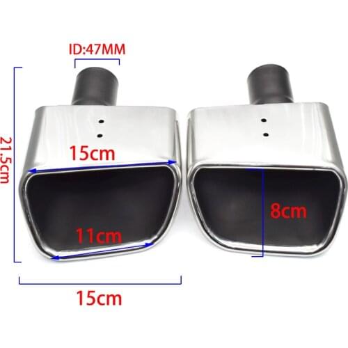 1 Pair Exhaust Tip For Chevrolet Captiva Exhaust pipe stainless steel Muffler Tip Car Exhaust for Captiva