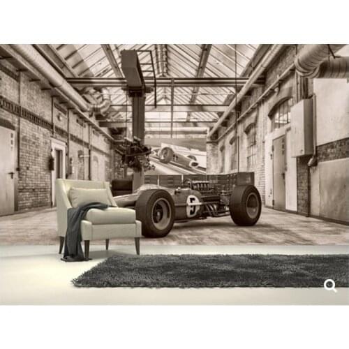 Custom retro wallpaper,Vintage Racing Car for the living room bedroom restaurant background wall waterproof wallpaper
