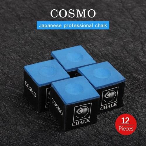 Original COSMO Chalks Made in Japan Billiard Chalk Blue Oil Pool Chalk Snooker Chalk Professional Non-stick Billiard Accessories
