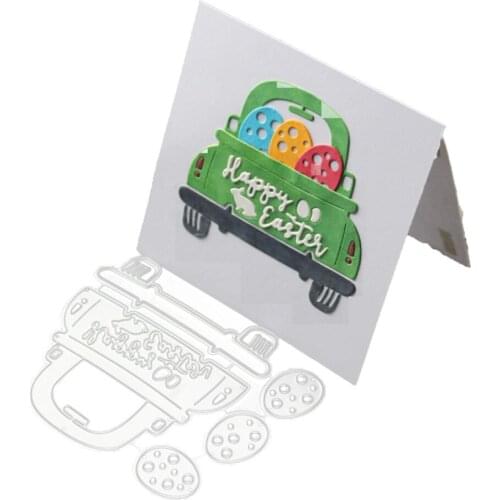 Easter Bunny Egg Cutting Dies Car Decoration Template Of New Card Paper Embossing Scrapbooking Craft Diy Photo Album Mould