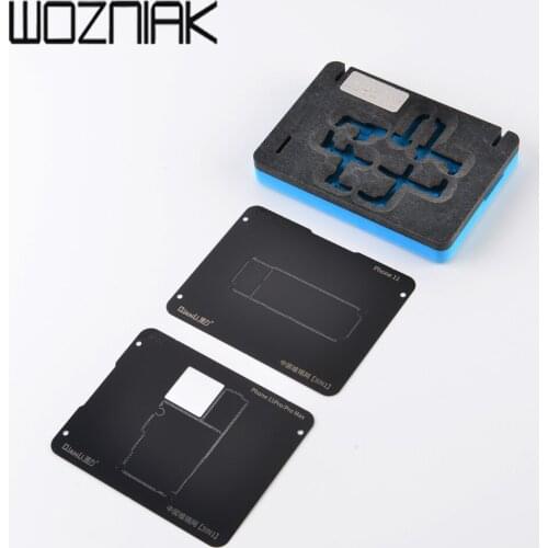 Qianli For iPhone X-12pro 12promax Middle Layer Motherboard Reballing Kit Tin Planting Template Soldering Platform With Stencil