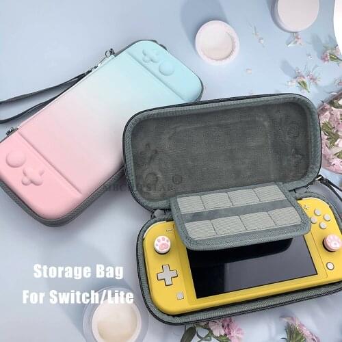 Pink Blue Portable Hard Carrying Bag Case for Nintend Switch NS Console Soft Pack Protective Pouch for Nintendo Switch Lite