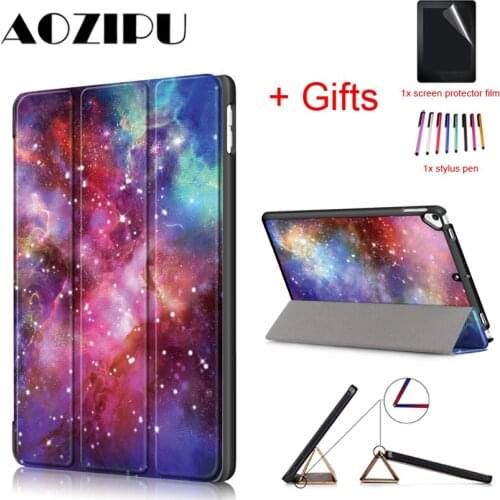 Slim Funda Case for iPad 10.2 2019 PU Leather Smart Magnetic Protective Stand Cover for iPad 7th Generation 10.2"
