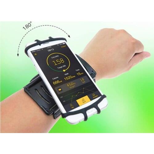 Rotating mobile phone armband Rotatable sports arm bag Creative riding mobile phone holder