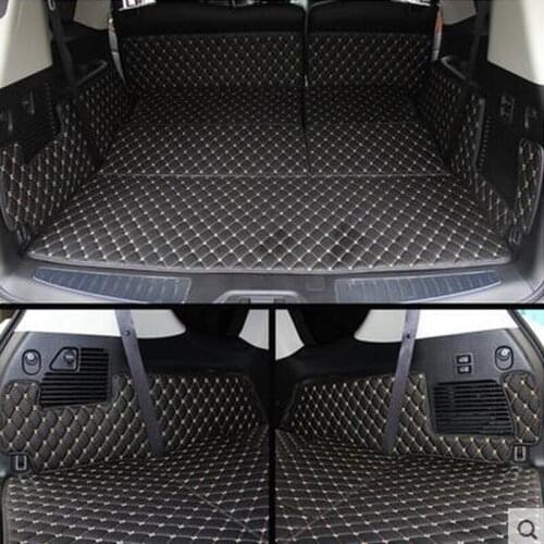 High quality Special trunk mats for Nissan Patrol Y62 7seats 2017-2011 waterproof boot carpets cargo mat for Patrol 2016