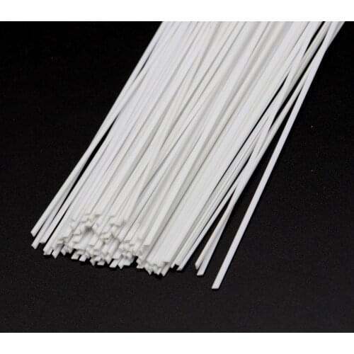 1mm semi-circular ABS plastic white tube stick model toy sand table DIY building material length 50cm diorama 100pcs