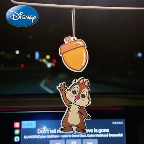 Disney Chip'n' Dale Car Fragrance Piece Hanging Fragrance Lasting Fragrance In-car Deodorant Balm Pendant Accessories