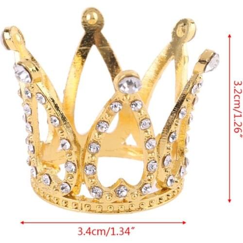 Baby Crown Photo Photography Props Headband Ring Mini Decoration Newborn Girls Princess Gold Silver Luxury Fashion Memorial