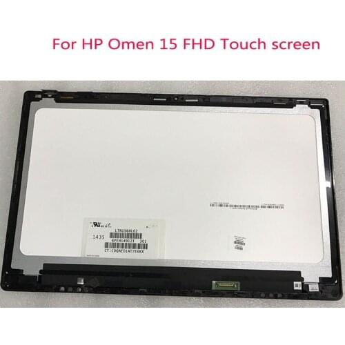 For HP OMEN 15 Display Touch Digitizer Panel 30pin 15'' 1920*1080 LCD Screen full assembly LTN156HL02