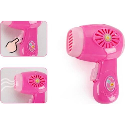 Children Kid Boy Girl Mini Kitchen Electrical Appliance Hair Dryer Toy Set Early Education Dummy Household Pretended Play House