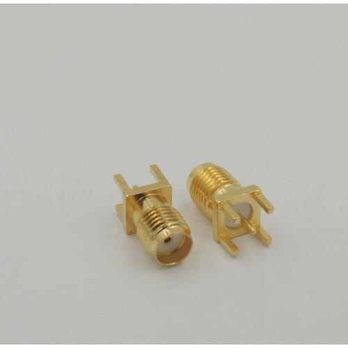 End Launch PCB Panel Mount SMA Female Jack Plug Straight RF Connector Adapter Solder