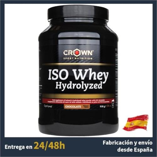 Crown Sport Nutrition, ISO Whey Hydrolyzed Optipep 90, Hydrolyzed milk protein, Antidoping, recuperator, train, 918 g