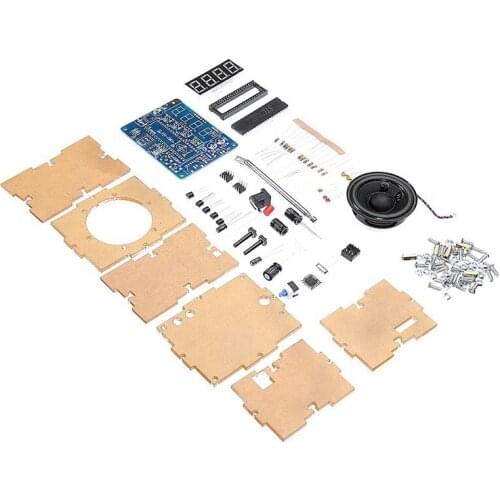 TEA5767 DC 4.5V-5.5V Diy Mini Digital FM Radio 87MHZ-108MHZ 2W 8ohm Speaker Electronics Kit - Compatible Kits & Diy Ki#8