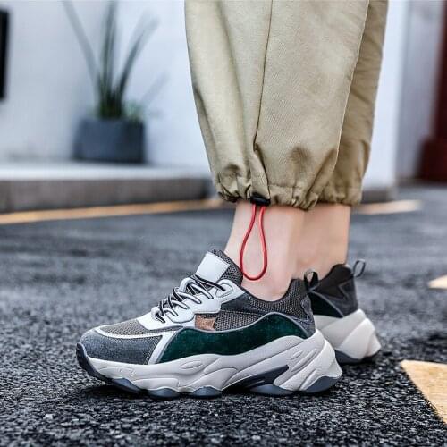 2020 New Autumn Winter Sneakers Brand Shoes Single Woman Leather Womens Casual Increased Sports Fashion W20-69
