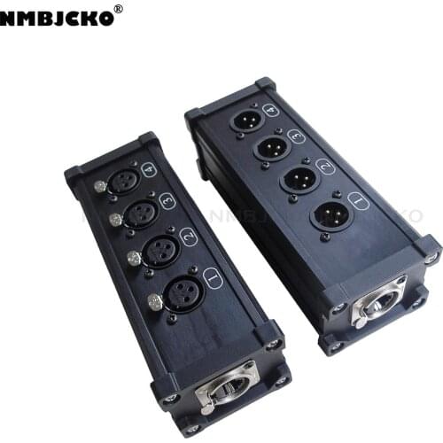 NMBJCKO 2pcs/lot RJ45 Ethercon to xlr male and xlr female Breakout Box Move audio via CAT5 CAT6 networking cables