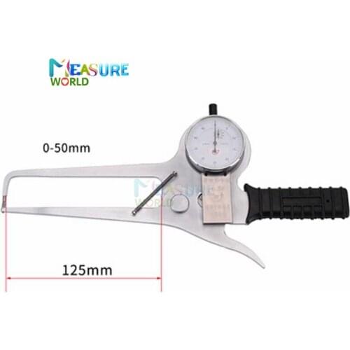 0-50mm Snap Gage Outside Diameter Dial Caliper Thickness Gauge Throat Depth 125mm Measurement Tool
