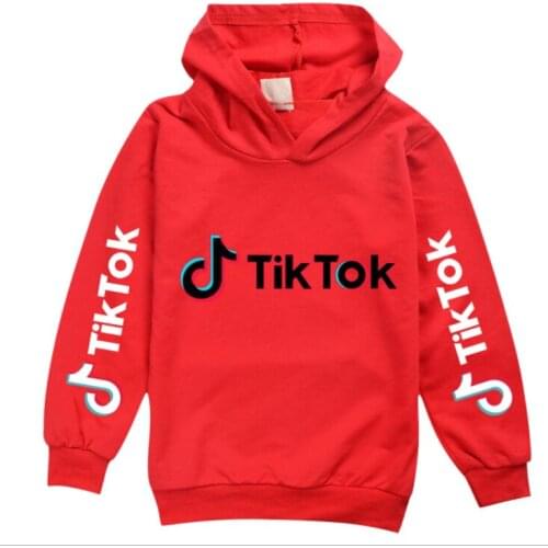 Tik Tok Girl Full Sleeve Hoodie Jacket Sweatshirt Spring Autumn Tops Clothes T-shirt Girl Clothing