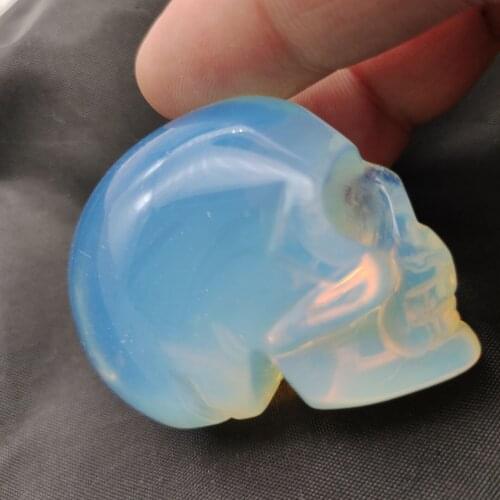 1pcs 2inch Natural crystal opal skull