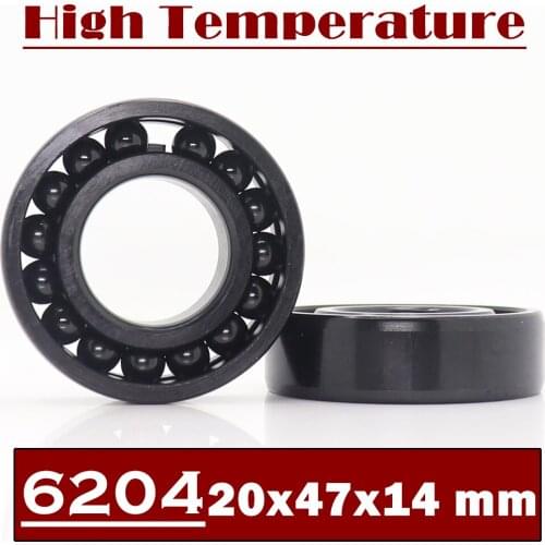 6204 High Temperature Bearing 20*47*14 mm ( 2 Pcs ) 500 Degrees Celsius Full Ball Bearing