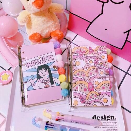 A6 Cute Girl Diary Organizer Kawaii Notebook Agenda 2020 korean Planner Binder Bullet Diary Weekly Plan Stationery Gift School