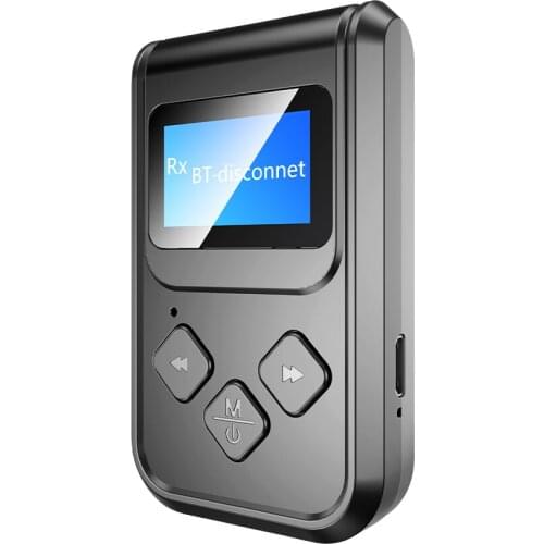 Adapter LED Screen Wireless Audio Transmitter Receiver for PC TV Auto 3.5mm AUX Music receiver