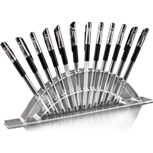 Acrylic Pen Holder Display Stand Clear Makeup Brush Rack Organizer Holder for Eyebrow Fountain Pen Rack Display