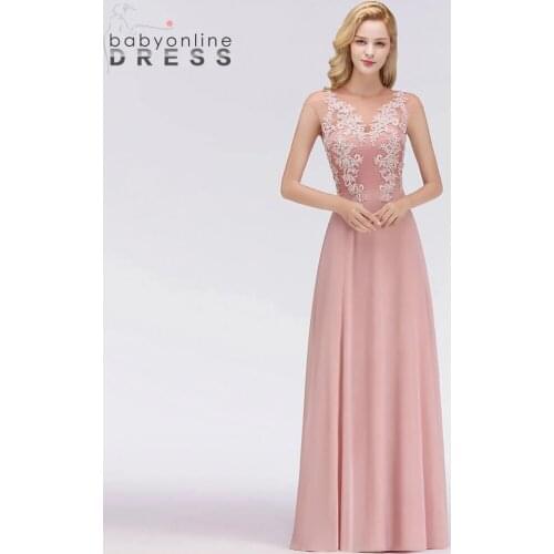BabyonlineDress Crystal And Pears Decorated Lace Evening Dresses Sexy Illusion Floor Length Draped Pick Evening Gown With Zipper