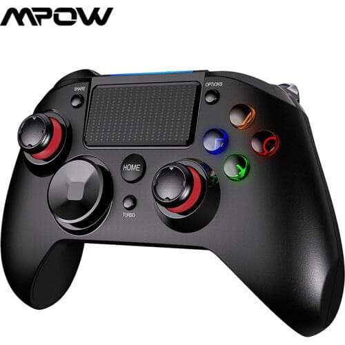 Mpow PC263 Wireless Game Controller for PS4 PS5 Upgraded Joystick Gamepad Multiple Trigger Vibration for Mobile Phone PC Windows