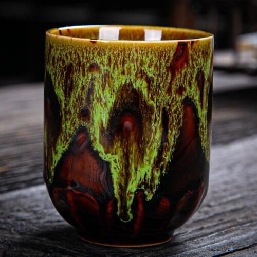 Big Capacity Tea Cup Kiln Change Ceramic Teacups Porcelain Water Mug Drinkware 200ml