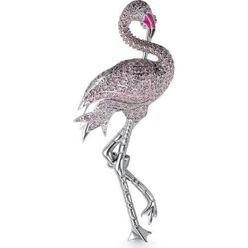 DEWI JEWELERY Flamingo Brooches For Clothes