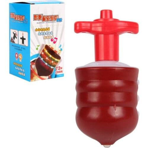 Gyro ChildrenS Puzzle Cartoon Music Light Magic Rotating Electric Toy Colorful Flashing Top For Boyfriend And Girlfriend Gifts