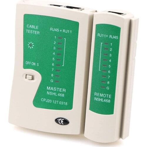 Latest Professional Network Cable Tester RJ45 RJ11 RJ12 CAT5 UTP LAN Cable Tester Detector Remote Test Tools Networking