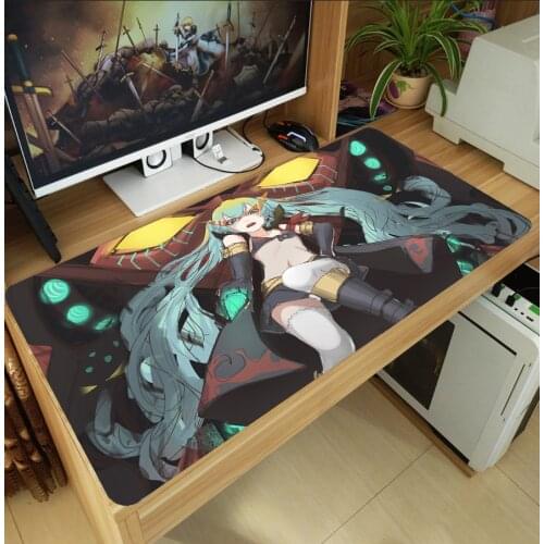 Anime Tengen Toppa Gurren-Lagann Yoko Mouse Pad Thicken Laptop Gaming Mice Mat Desk Keyboard Mat Anti-Slip Playmat Decor Otaku