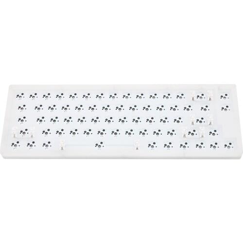 YC66 hot swappable pcb Custom Mechanical Keyboard Kit rgb smd switch leds type c usb port with acrylic case rgb side light