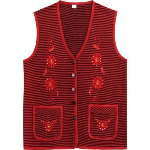 Fashion Knitted Sweater Cardigan Women Sweater Vest Spring Autumn Thin V-neck Single-breasted Sleeveless Casual Jacket K1002