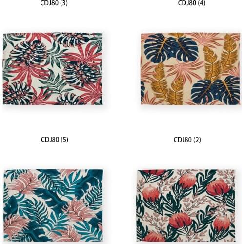 Leaves flowers table cloth set rectangular table tablecloth wedding decoration Anti-stain tablecloth picnic blanket table cover