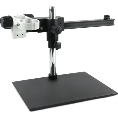 Guide Rail Industrial Microscope Stand 76mm Diameter Adjustable Focus Holder For Trinocular Binocular Stere Zoom Microscope