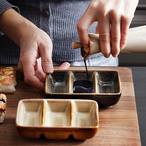 Creative Irregular Ceramic Plate Household Dishes Fish Plate Retro Dim Sum Dessert Plate Restaurant Pasta Plate Sushi Plate