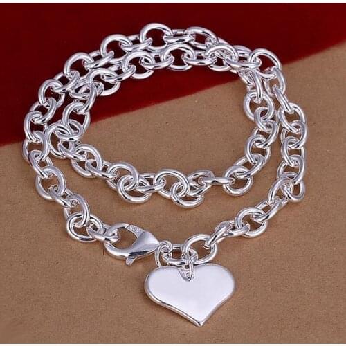 Wholesale Charm Christmas Gifts Pendants Necklaces For Women Fashion Jewelry Multi Hearts Necklace