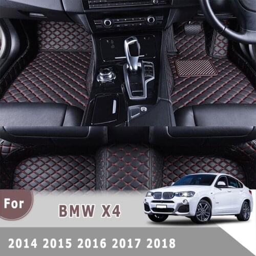 RHD Carpets For BMW X4 2018 2017 2016 2015 2014 Car Floor Mats Auto Interior Waterproof Foot Mat Pads Accessories