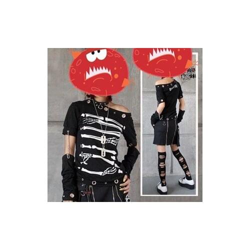 S-4XL New 2018 Mens clothing fashion GD Hair Stylist Hip hop printing Punk Gothic Kill Matt T-shirt coat plus size costumes