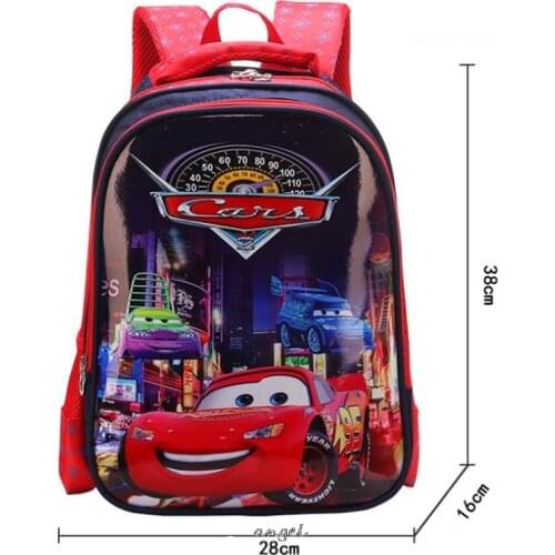 Car 95 Large Capacity Waterproof Schoolbag For Girls McQueen Backpack Schoolbag For Primary School Students For birthday gift