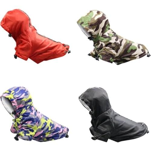 Waterproof Dog Pet Raincoat Hooded Camouflage Color Dog Jacket for Small Medium Big Dog Breathable Mesh Cat Clothes Pet Products