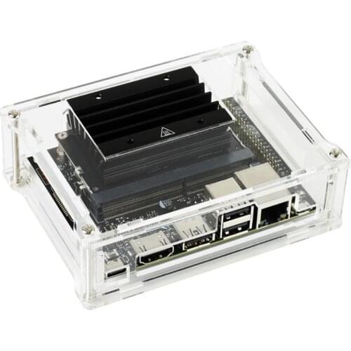 Waveshare Acrylic Clear Case, Specialized for Jetson Nano 2GB Developer Kit, Easy Access For GPIO And Camera Port