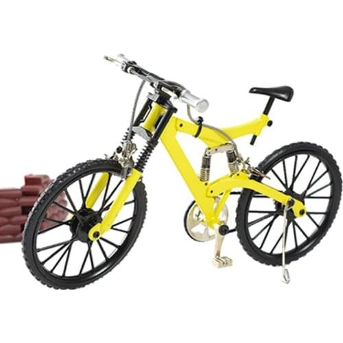 Yellow Color DIY builiding blocks toys 3D alloy bicycle model (DIYB-1Y) boy friend birthday gifts