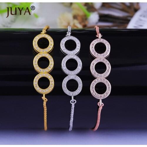 Pulseras mujer moda gold rose gold color round circle charms simple bracelets for women fashion hand chain jewelry