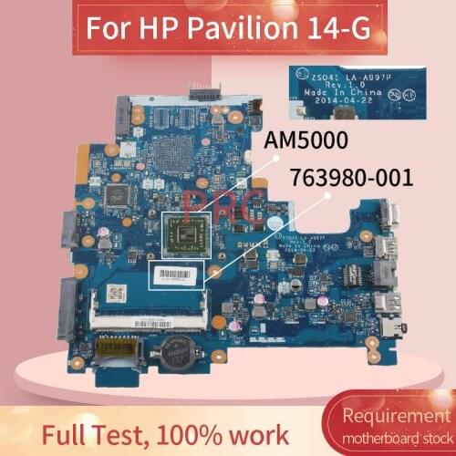 ZSO41 LA-A997P For HP Pavilion 14-G 245 G3 AM5000 Notebook Mainboard 763980-001 763980-501 DDR3 Laptop Motherboard
