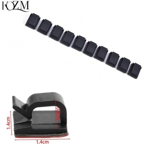 10pcs/30pcs/50pcs Self-adhesive Wire Bundle Holder Tie Mount Clip For10mm Wide Fix LED Strip Lights Connector Tie Mount Suitable
