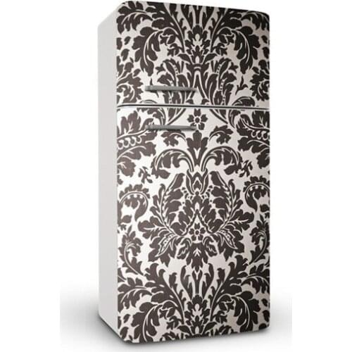 3D Luxury European pattern SelfAdhesive Refrigerator Sticker Fridge Door Cover Kids Wallpaper 60x150cm 60x180cm 100x180cm